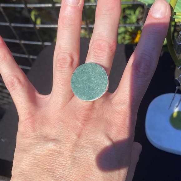 Other - Green Stone Silver Ring